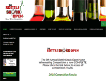 Tablet Screenshot of bottleshockopen.com